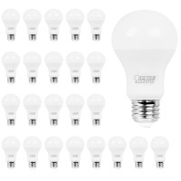 Feit Electric Led Light Bulbs, A19 60W Equivalent, Non Dimmable, 800 Lumens, A19 Led Light Bulbs, E26 Base, 5000K Daylight, A19 Led Bulbs, 10 Year Lifetime, 24 Pack, A800850/10Kled/Mp/24