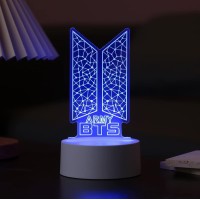 Yaneng Kpop Bangtan Boys 16 Colors Led Acrylic Night Light Bedside Lamps Bedroom Home Room Decoration For Army Fans Gifts