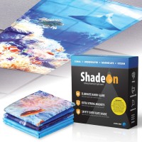 Shadeon 24 X 48 Magnetic Fluorescent Light Covers 4Pack Ocean Themed Classroom Light Filters For 2 X 4 Feet Drop Ceiling