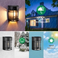 Outdoor Solar Fence Lights, Solar Garden Decorative Lights, Waterproof Solar Lights For Wall, Patio, Stairs, Backyard, Steps, Fence Decor,8 Pack