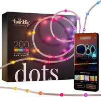 Twinkly Dots 33Ft Flexible Rgb Led Strip In And Outdoor Compatible With Homekit Alexa And Google Home Ip44 16 M Colors