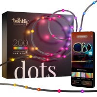 Twinkly Dots 33Ft Flexible Rgb Led Strip In And Outdoor Compatible With Homekit Alexa Led And Google Home Ip44 16 M Col