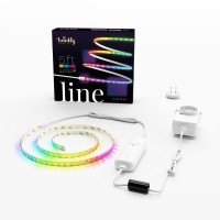 Twinkly Line - Starter Kit App-Controlled Adhesive + Magnetic Led Light Strip With Rgb (16 Million Colors) Leds. Extendable. 5 Feet. White Strip. Indoor Smart Home Decoration Light