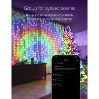 Twinkly Christmas Curtain Lights With 210 Rgb Leds - App-Controlled, Sync With Music, Indoor & Outdoor Use, Compatible With Google Assistant, Amazon Alexa, Apple Homekit, Bluetooth & Wifi Connectivity