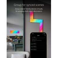 Twinkly Squares Extension Kit Rgb Led Panels Kit Including 3 Extension Panels And Connection Cables Compatible With Homekit