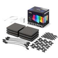 Twinkly Squares Starter Kit Rgb Led Panels Kit Including 1 Main Panel And 5 Extension Panels Compatible With Homekit Alexa A