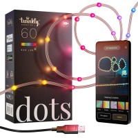 Twinkly Dots 10Ft Multicolor 60 Led Strip Flexible Rgb Led Strip Compatible With Homekit Alexa And Google Home Gaming 16 M