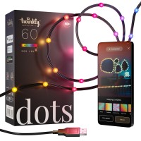 Twinkly Dots 10Ft Led Strip Multicolor 60 Rgb Led Strip Flexible Compatible With Homekit Alexa And Google Home Gaming Light