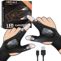 Stocking Stuffers For Men Adults , Led Rechargeable Flashlight Gloves, Gifts For Men, Christmas Gifts For Men , Cool Gadgets Tools For Men, Gifts For Dad Him, Fishing Gifts For Men Who Have Everything