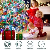 Hopolon Christmas Lights Multicolor 2Pack 13 Feet 50Count Incandescent Christmas Tree Lights With Green Wire Connectable Mini Li