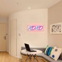 Ulalaza Neon Light Sign Led Xoxo Night Lights Usb Operated Decorative Marquee Sign Bar Pub Store Club Garage Home Party Decor