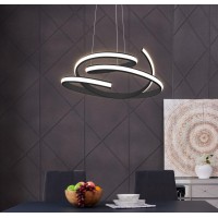 Finesse Decor Oslo Integrated Led Chandelier, Dimmable, Black(D0102Hge47W)