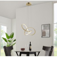 Knotted Chandelier Integrated Led, Dimmable, Gold(D0102Hge4Vg)