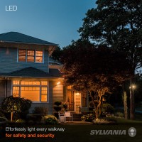 Sylvania Night Chaser Led Par38 Light Bulb, 250W = 23W, 22 Year, Dimmable, Super Bright 2650 Lumens, Wet Rated, 3000K, White - 2 Pack (41359)