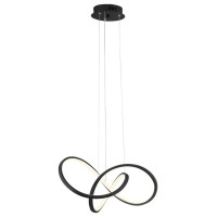 Knotted Chandelier Integrated Led, Dimmable, Black(D0102Hgen3G)