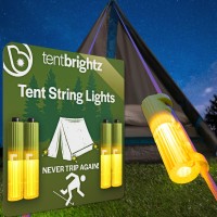 Brightz Tentbrightz Led Tent String Lights For Guylines 4 Pack Glamping Camping Accessories For Tent Campers Tent Camping Lig