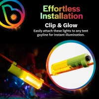 Brightz Tentbrightz Led Tent String Lights For Guylines 4 Pack Glamping Camping Accessories For Tent Campers Tent Camping Lig