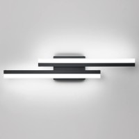 Presde 24In Dimmable Modern Led Vanity Light Fixtures For Bathroom Black Vanity Light Bar(Cold White 6000K)