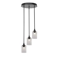 Empire 3 Light Cluster Pendalier In Espresso Finish With 4