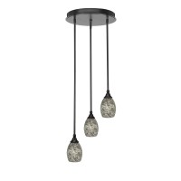 Empire 3 Light Cluster Pendalier In Espresso Finish With 5