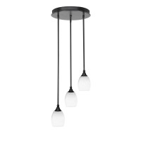 Empire 3 Light Cluster Pendalier In Espresso Finish With 5