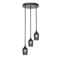 Empire 3 Light Cluster Pendalier In Espresso Finish With 5