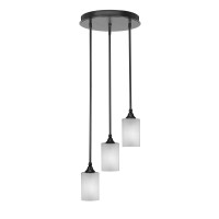 Empire 3 Light Cluster Pendalier In Espresso Finish With 5