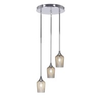 Empire 3 Light Cluster Pendalier In Chrome Finish With 5