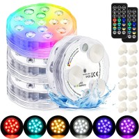 Pool Lights Submersible Led Light With Remote Waterproof Pond Lights With Upgrade Suction Cupsmagnets 16 Changeable Colors 3