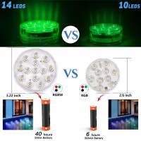 Pool Lights Submersible Led Light With Remote Waterproof Pond Lights With Upgrade Suction Cupsmagnets 16 Changeable Colors 3