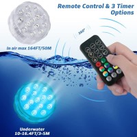 Pool Lights Submersible Led Light With Remote Waterproof Pond Lights With Upgrade Suction Cupsmagnets 16 Changeable Colors 3