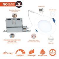 Halo Hlbph 4 Inch Canless Recessed Downlight Wremote Driverjunction Box Integrated Led Kit Hlbph Selectable 2700K 3000K 3500