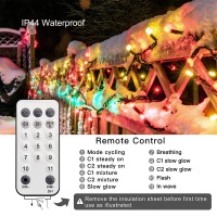 181 Ft 500 Led Christmas Lights Outdoor White Multicolor Color Changing Christmas Tree Lights With Remote 11 Modes Timer Wat