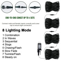 Tw Shine Halloween Lights 400 Led 132Ft Outdoor Halloween Lights Plug In With 8 Modes Waterproof Halloween Lights Outdoor Ind