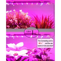 Dommia Plant Grow Light, 12W Ultra-Thin Plant Light, Full Spectrum Led Grow Light With 90 Leds, 2Pcs Diy Assembly Grow Light Strip For Indoor Garden Greenhouse Aquarium Hydroponic