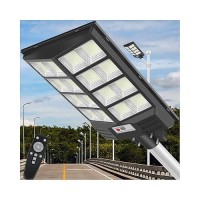 Insdea 3000W Led Solar Street Light Motion Sensor 300000Lm Ip66 Waterproof Security Solar Flood Lights Outdoor With Remote Cont