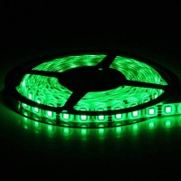 Hauty Green Led Strip Light, 16Ft/5M Smd 5050 (60 Led/M) 300 Leds Dc 12V Flexible Cuttable Led Tape Light (No 12V Power Plug/Adapter)