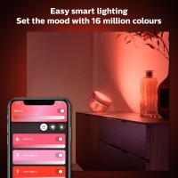 Philips Hue Iris Smart Table Lamp, Copper - White And Color Ambiance Led Color-Changing Light - 1 Pack - Control With Hue App - Compatible With Alexa, Google Assistant, And Apple Homekit