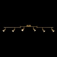 Globe Electric 57505 Payton 6Light Foldable Track Lighting Painted Brass