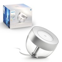 Philips Hue Iris Smart Table Lamp, Silver - White And Color Ambiance Led Color-Changing Light - 1 Pack - Control With Hue App - Compatible With Alexa, Google Assistant, And Apple Homekit