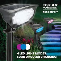 Bellhowell Bionic Burst Landscape Lights Solar Spot Lights Outdoor Waterproof Led Lights Color Changing Garden Lighting Adjusta