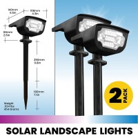 Bellhowell Bionic Burst Landscape Lights Solar Spot Lights Outdoor Waterproof Led Lights Color Changing Garden Lighting Adjusta