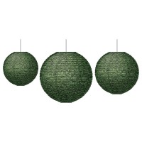 Boxwood Hanging Paper Lanterns 3 Per Pack 3 Packs