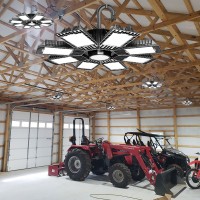 Fucoda Led Shop Light 250W Eqv 800W 35000Lm High Bay Light, Daylight White No-Dimmable, Ceiling Hook Hanging Led Barn Light With 5Ft Us Plug, Ideal For Workshop, Shop, Garage, Warehouse(250W 4Pack)