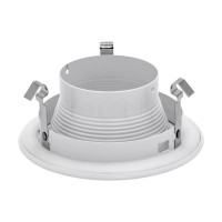 6Pack Procuru 4 Recessed Can Light Metal Trim With Step Baffle White Fits Only In 4 Inch Cans And Requires Light Bulb Not