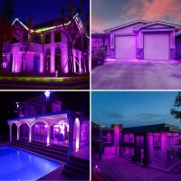 Gonhom 2 Pack Par38 Purple Flood Lights Outdoor Dimmable Flood Purple Light Bulb20Wequivalent To 200We26 Basehalloween Lig