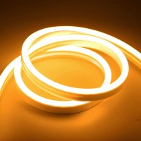 Gupup Neon Light Strip,16.4Ft Golden Neon Lights,24V,600 Leds,Flexible,Waterproof,Silicone Led Rope Lights,Rope Neon Lights For Bedroom,Rope Lights Indoor&Outdoor