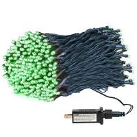 Weillsnow 164Ft 500 Led Green Christmas Lights, Waterproof 8 Twinkle With Memory Functions St Patrick'S Day Lights For Indoor Outdoor Tree Garden Decoration (Green)