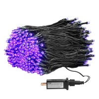 Weillsnow 164Ft 500 Led Purple Christmas Lights, 8 Modes Waterproof Plug In String Lights For Halloween Christmas Indoor Outdoor Yard Party Wedding Garden Home Decorations (Purple)