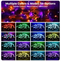 Toodour Halloween Lights Rgb String Lights 131Ft 350 Led Orange Purple Halloween Lights String With Remote Timer Color Chang